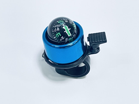 Звонок алюминиевый с компасом, код 40528