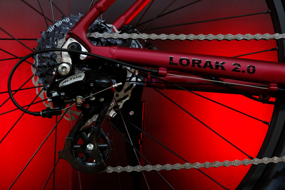 LORAK 2.0 8 sp Матовый Чёрный/Красный 19р (на рост 171-182)